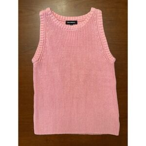 525 America Knit Tank Top XS Pink Cotton‎ Sleeveless layering Anthropologie